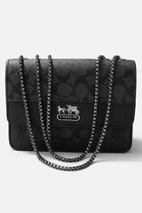 Coach Black Signature Chain Bag – Elegant & Premium Look