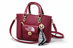 Stylish Maroon Ladies Handbag with Shoulder Strap & Front Pocket